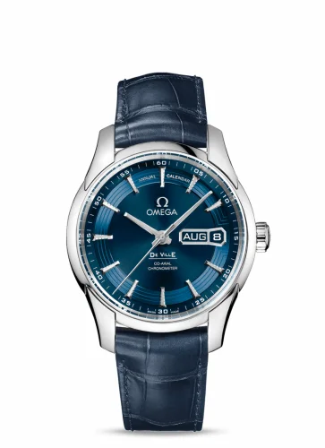 Omega De Ville Hour Vision Co-Axial Annual Calendar Stainless Steel / Blue / Orbis 431.33.41.22.03.001 (43133412203001)